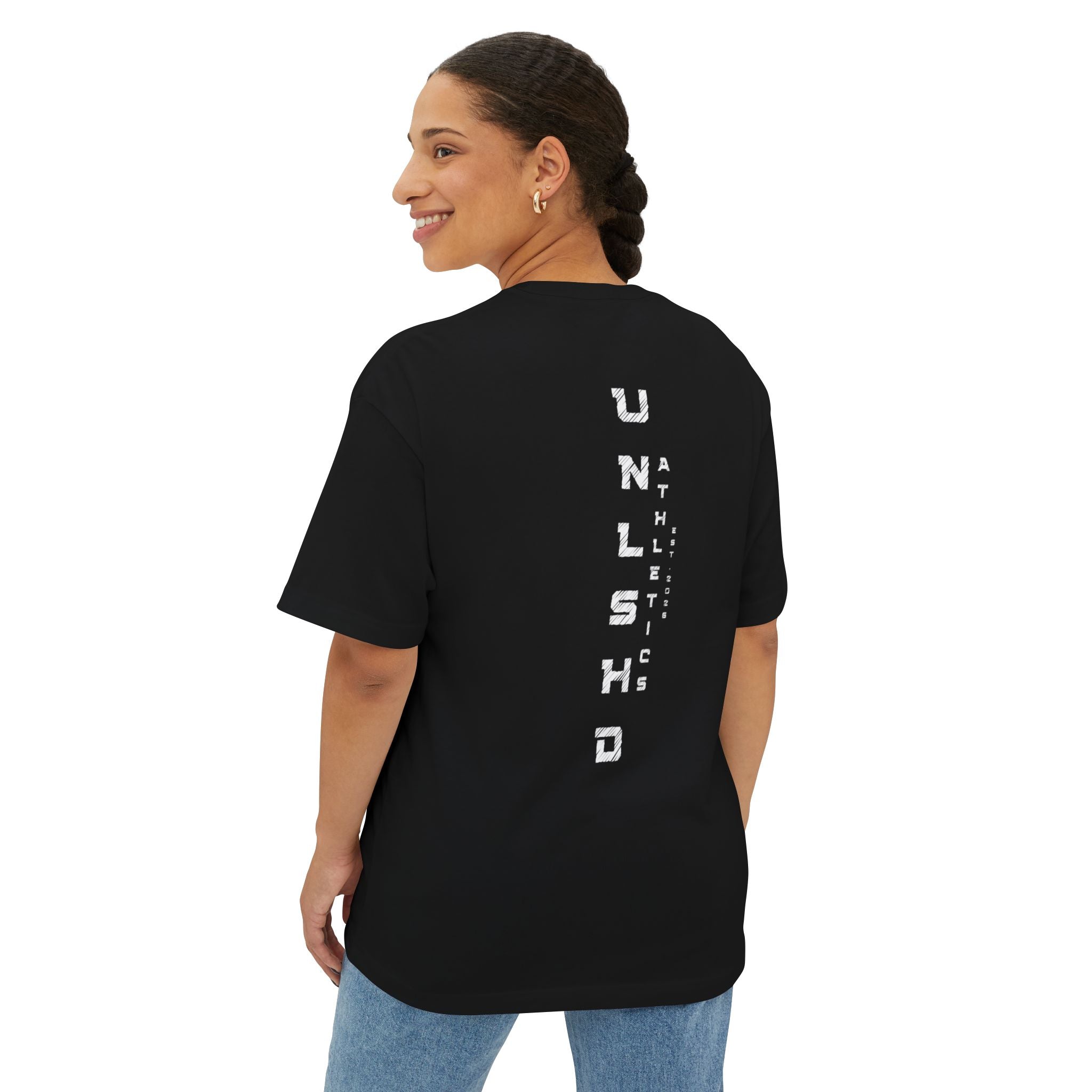UNLSHD™ Athletics VERT. Box Tee BLACK