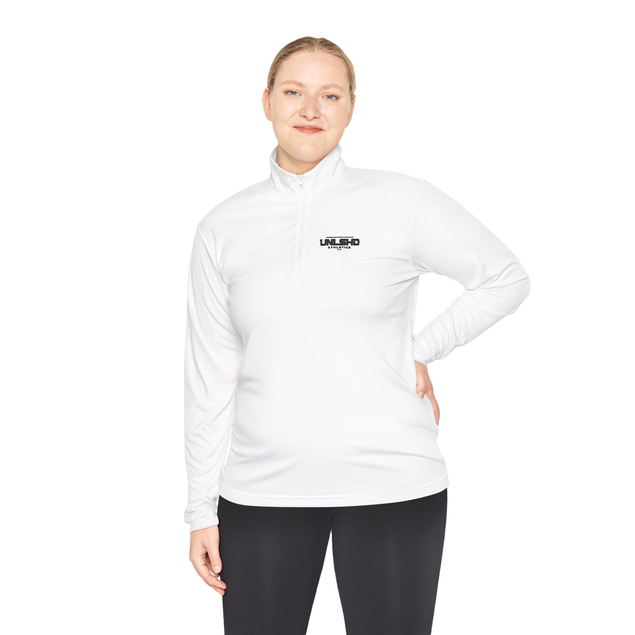 UNLSHD™ VERT. Quarter Zip WHITE